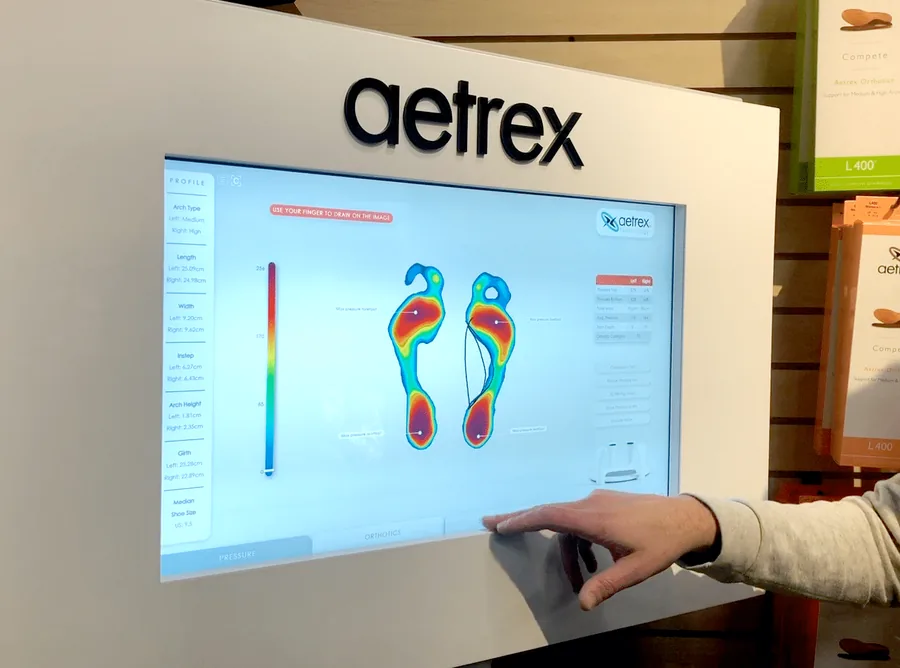 Foot scan display